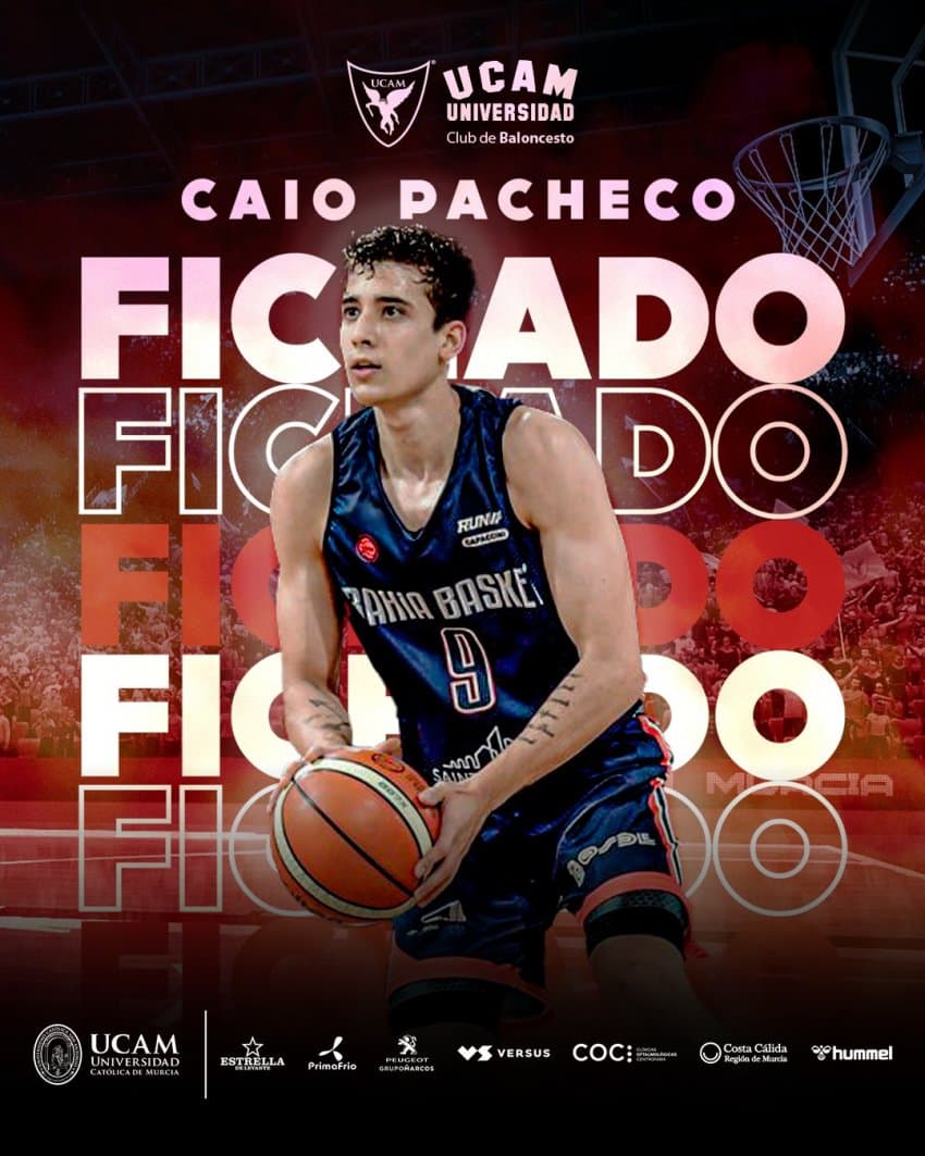 Caio Pacheco acerta com o UCAM/Murcia e vai para a Espanha