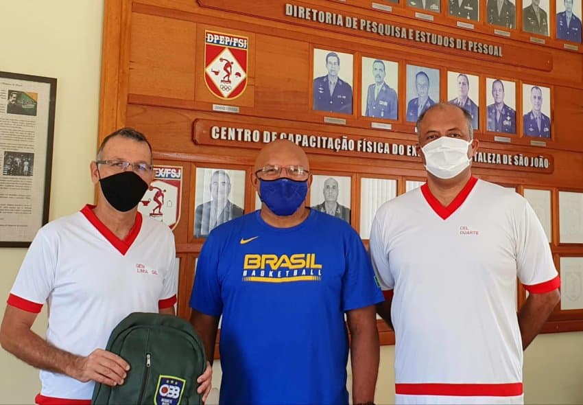 Departamento de 3x3 renova parceria com a EsEFEx para preparação olímpica