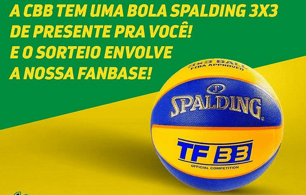 CBB sorteia Spalding TF-33 em ação no Instagram e na FanBase Basquete Digital