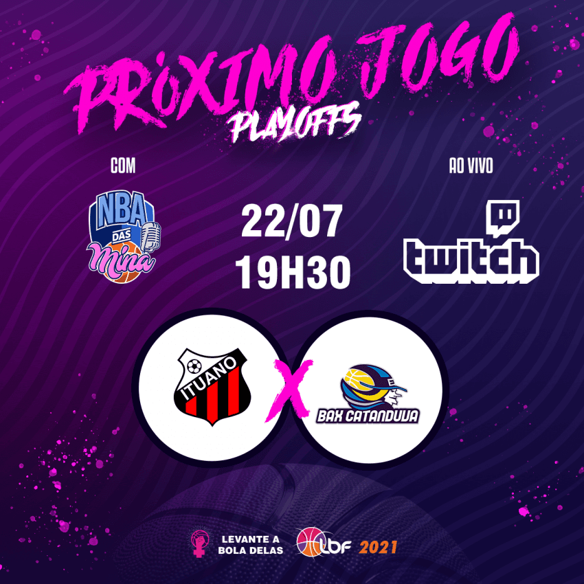 Podcast NBA das Mina fará transmissão especial dos Playoffs da LBF nesta quinta pela Twitch