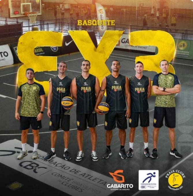Praia clube apresenta equipe de 3x3 de alto rendimento com base da seleção brasileira