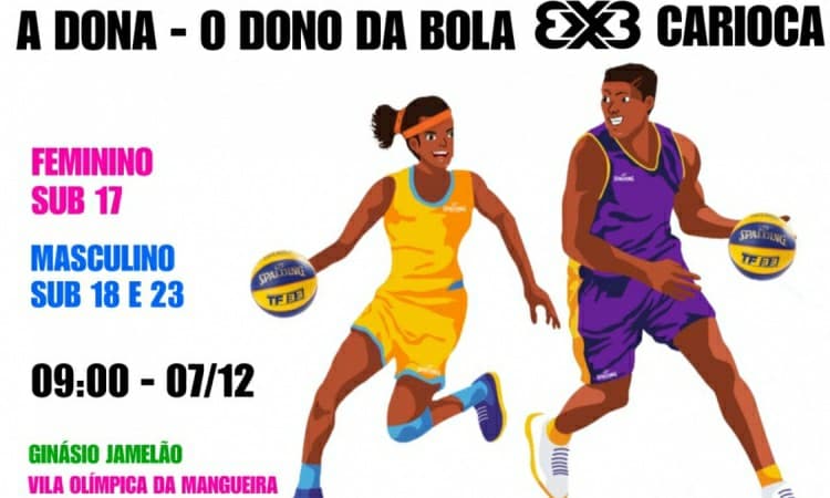 FBERJ divulga os atletas da disputa do "A Dona e o Dono da Bola 3x3"