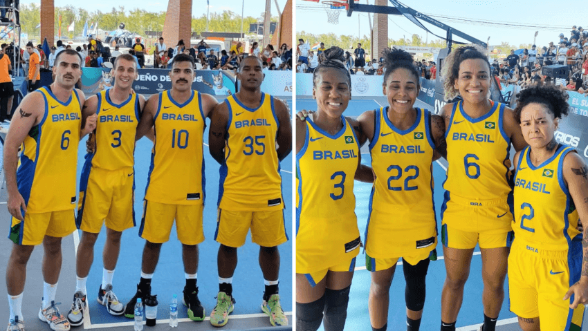 Seleções de basquete 3x3 estão nas quartas de final do Sul-Americano