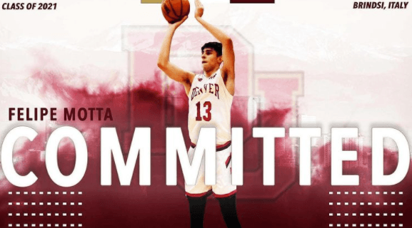 Felipe Motta se compromete com a Universidade de Denver