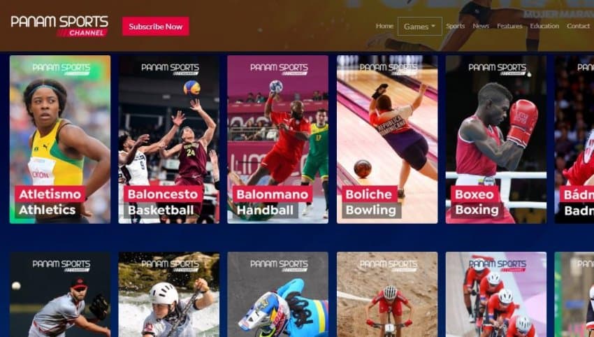 Panam Sports lança plataforma de vídeos sob demanda com torneios ao vivo
