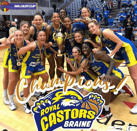 Érika de Souza conquista a Copa da Bélgica com o Castors Braine