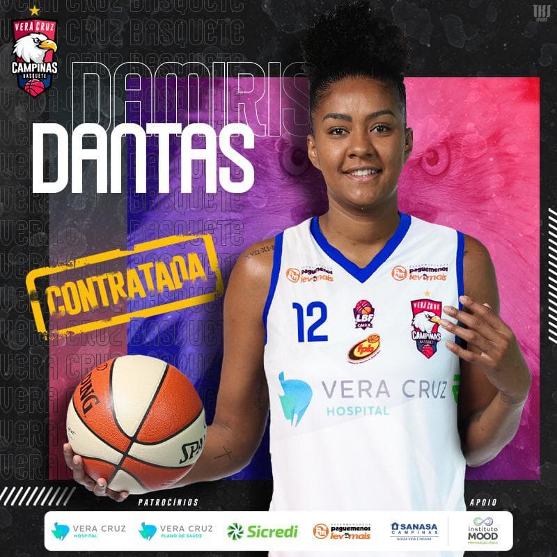 Damiris Dantas reforça o Vera Cruz Campinas no Paulistão