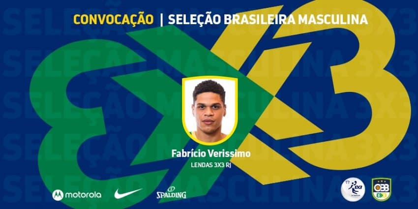 Seleção 3x3: Murilo é cortado por lesão, e Fabrício Veríssimo é convocado para treinos visando Pré-Olímpico