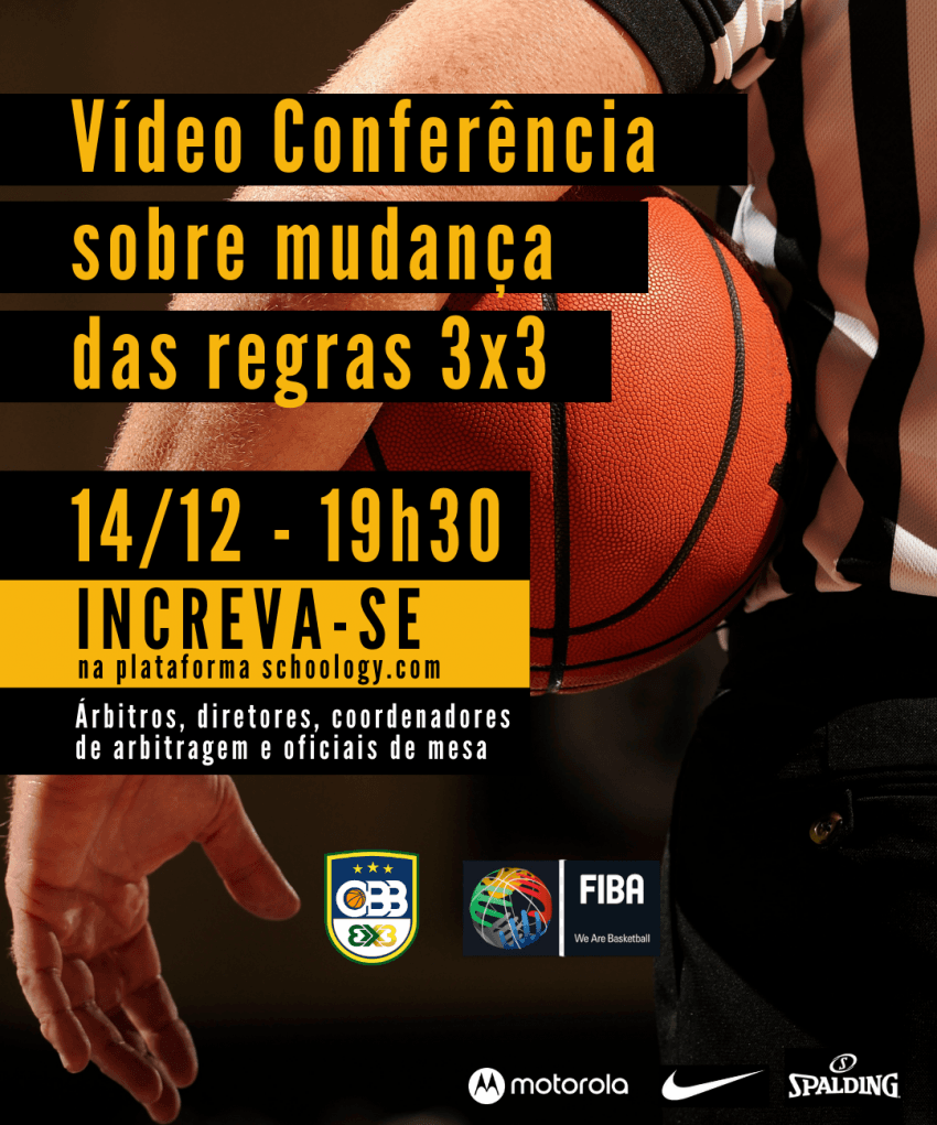 Departamento de Arbitragem realiza Videoconferência para o 3x3