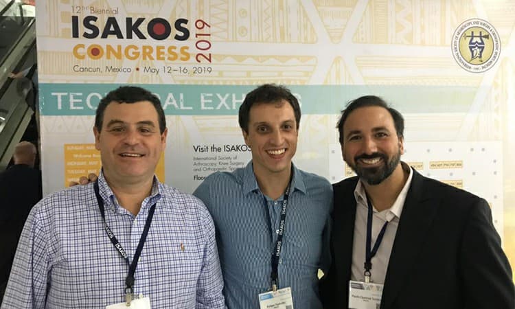 Andreoli, Szeles e Tadiello participaram do Congresso Mundial de Traumatologia do Esporte